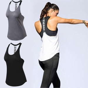 Women Casual Loose Sports T-Shirts Hollow Out Sleeveless Fitness Vest Workout Running Sports Top Yoga Crop Top Gym Clothing