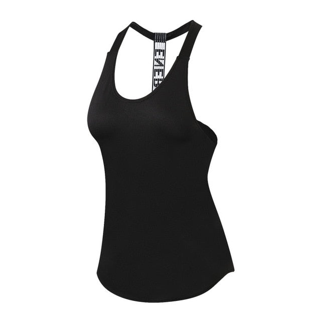 Women Casual Loose Sports T-Shirts Hollow Out Sleeveless Fitness Vest Workout Running Sports Top Yoga Crop Top Gym Clothing