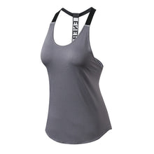 Charger l&#39;image dans la galerie, Women Casual Loose Sports T-Shirts Hollow Out Sleeveless Fitness Vest Workout Running Sports Top Yoga Crop Top Gym Clothing