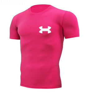 Shirt Homme Running Men Designer Quick Dry T-Shirts Running Slim Fit Tops Tees Sport Men's Fitness Gym T Shirts Muscle Tee 2019