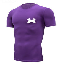 Charger l&#39;image dans la galerie, Shirt Homme Running Men Designer Quick Dry T-Shirts Running Slim Fit Tops Tees Sport Men&#39;s Fitness Gym T Shirts Muscle Tee 2019