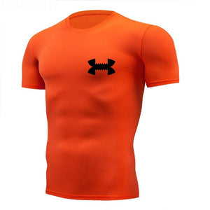 Shirt Homme Running Men Designer Quick Dry T-Shirts Running Slim Fit Tops Tees Sport Men's Fitness Gym T Shirts Muscle Tee 2019