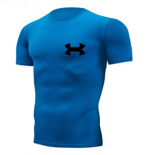 Charger l&#39;image dans la galerie, Shirt Homme Running Men Designer Quick Dry T-Shirts Running Slim Fit Tops Tees Sport Men&#39;s Fitness Gym T Shirts Muscle Tee 2019