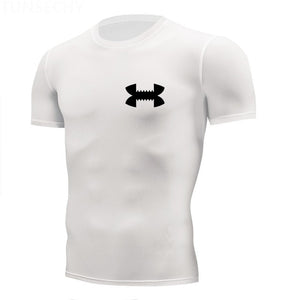 Shirt Homme Running Men Designer Quick Dry T-Shirts Running Slim Fit Tops Tees Sport Men's Fitness Gym T Shirts Muscle Tee 2019