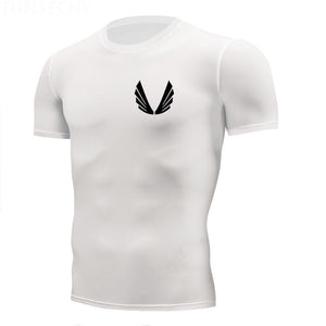 Shirt Homme Running Men Designer Quick Dry T-Shirts Running Slim Fit Tops Tees Sport Men's Fitness Gym T Shirts Muscle Tee 2019