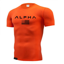 Charger l&#39;image dans la galerie, 2019 Men&#39;s compression running T-shirt men jogging gym t shirt quick dry tight t-shirt mens printing fitness sport T-Shirt S-4XL