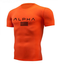 Charger l&#39;image dans la galerie, 2019 Gym Shirt Sport T Shirt Men Short Sleeve Running Shirt Men Workout Training Tees Fitness Top Sport T-shirt Rashgard