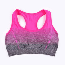 Charger l&#39;image dans la galerie, THUNSHION Sports Bra High Stretch Breathable Top Fitness Women Padded for Running Yoga Gym Seamless Crop Bra Gradient Sport Bra