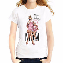 Charger l'image dans la galerie, Super Mom T shirt Women Vogue Tops Mother's Day Print T-shirt Summer Harajuku TShirt  Mama baby tee shirt Femme Dia de la madre
