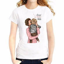 Charger l'image dans la galerie, Super Mom T shirt Women Vogue Tops Mother's Day Print T-shirt Summer Harajuku TShirt  Mama baby tee shirt Femme Dia de la madre