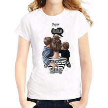 Charger l'image dans la galerie, Super Mom T shirt Women Vogue Tops Mother's Day Print T-shirt Summer Harajuku TShirt  Mama baby tee shirt Femme Dia de la madre