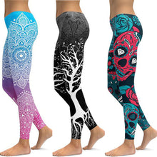 Charger l&#39;image dans la galerie, LI-FI Print Yoga Pants Women Unique Fitness Leggings Workout Sports Running Leggings Sexy Push Up Gym Wear Elastic Slim Pants